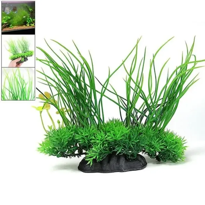 Artificial Aquarium Plant Decoration Fish Tank Submersible Flower Grass