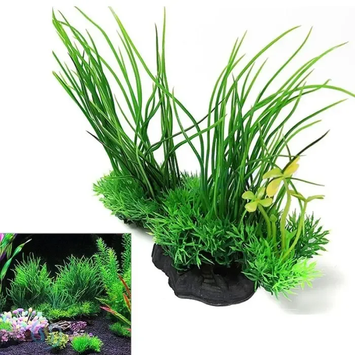 Artificial Aquarium Plant Decoration Fish Tank Submersible Flower Grass