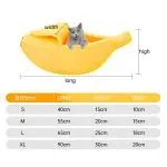 Banana Shape Pet Dog Cat Bed Mat House Durable Kennel