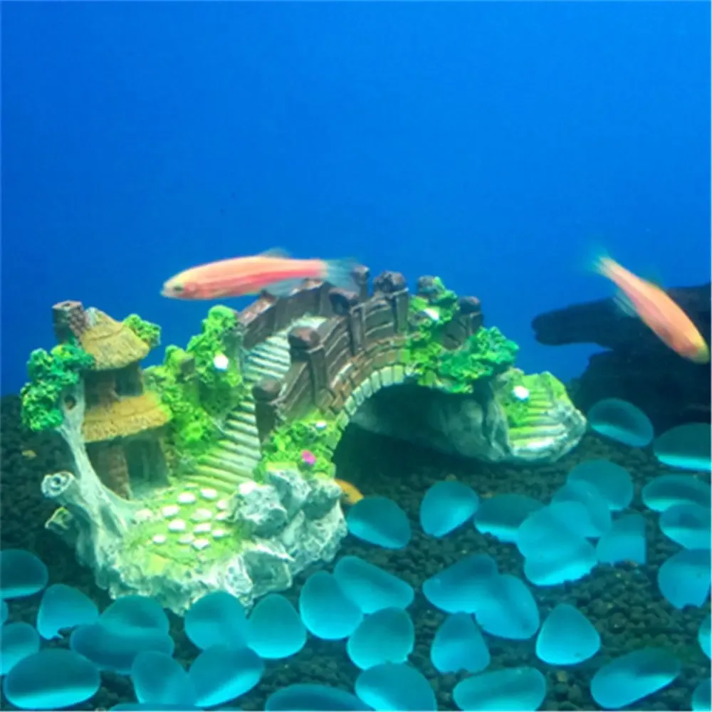 Aquarium Fish Tank Vintage Decorative Bridge