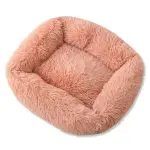 Square Dog bed Soft Plush Warm Dog house Solid Color Winter beds for Dogs and cats Warm Sleeping Mats Nest Cushion