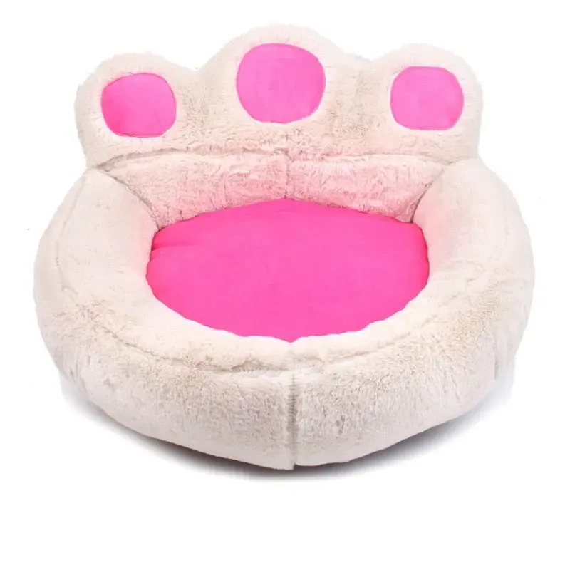 Velvet Cute House Bear Paw Shape Design