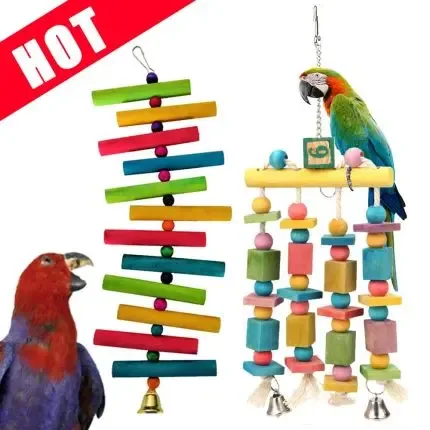 Birds Toy Hanging Acrylic with Bells