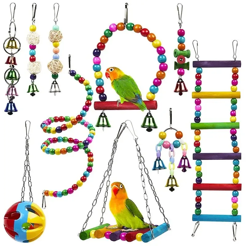10 Peaches Bird Cage Toys