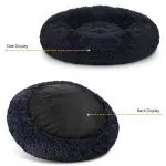 Super Soft Pet Dog Beds Kennel Round Cushion Fluffy Cat House Warm Comfortable Sleeping Mat Washable Sofa