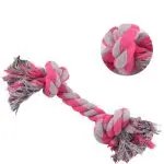 1 Pcs Dog Toys Puppy Bone Cotton Chew Knot Toy Durable Braided Rope Cat Dog Training Toys