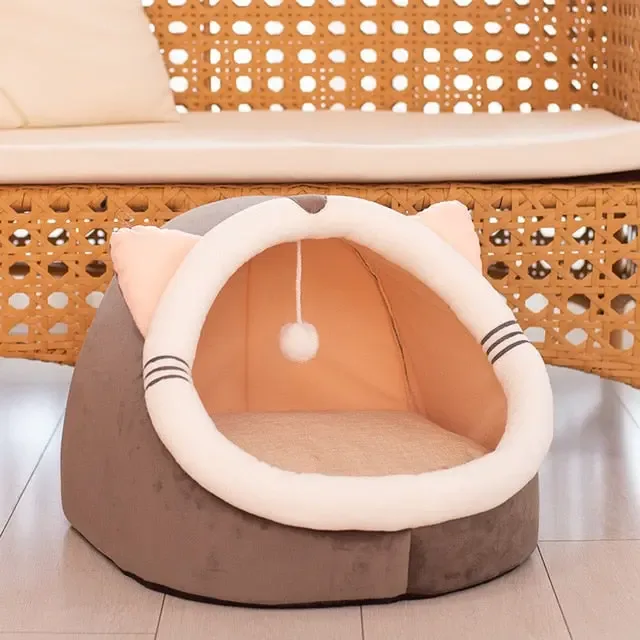 Warm Soft Cat Bed Winter Warm House