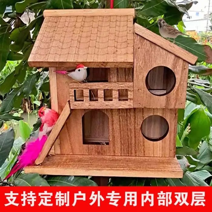 Wood preservative bird nest outdoor