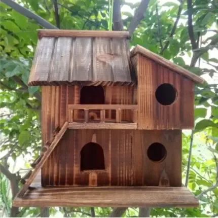 Wood preservative bird nest outdoor