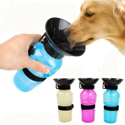 Pet Dog Drinking Water Bottle